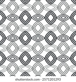 artistic black and white concentric circle pattern