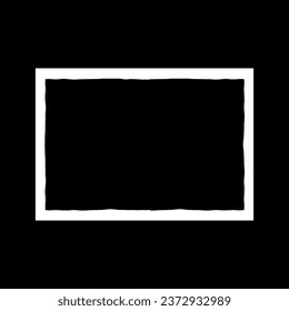 Artistic Blank Space with Silhouette Of the Brush Stroke or Paint Brush, can use for Frame Work, Advertisement, Quote, Text, Title, Cover, Layout, Website, Template or Graphic Design Element. Vector 