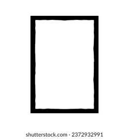 Artistic Blank Space with Silhouette Of the Brush Stroke or Paint Brush, can use for Frame Work, Advertisement, Quote, Text, Title, Cover, Layout, Website, Template or Graphic Design Element. Vector 