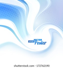 Artistic blue background. Vector