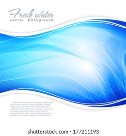 Artistic blue background. Vector