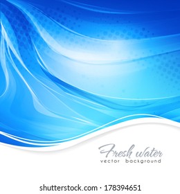 Artistic blue background. Vector