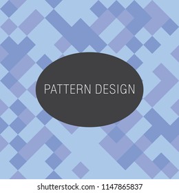 Artistic Blue Geometric Shapes pattern , seamless background can use for design , vector.
