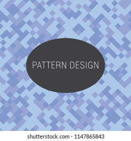 Artistic Blue Geometric Shapes pattern , seamless background can use for design , vector.
