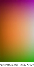 Artistic, blurry background with soft rainbow gradients and smooth color transitions, perfect for creating modern vector posters.