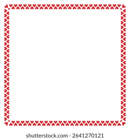 Artistic bold square frame with heart shape