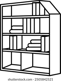 
Artistic Bookshelf , 
Artistic Bookshelf vector , 
Artistic Bookshelf line art , 
Artistic Bookshelf furniture