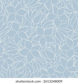 Artistic botanical vector background. Decorative seamless pattern with abstract shapes of leaves and herbs. Artisanal allover print in style of stained glass, for fabric, textile, paper, package