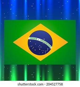 artistic brazil flag design background