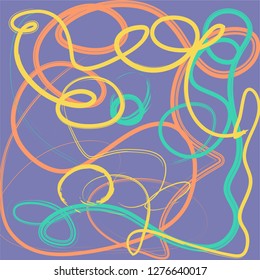 Artistic brush colorful abstract pattern vector