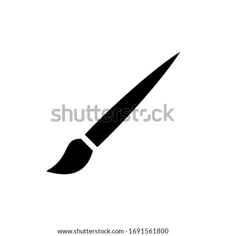 Artistic brush icon. Paint icon vector illustration on white background