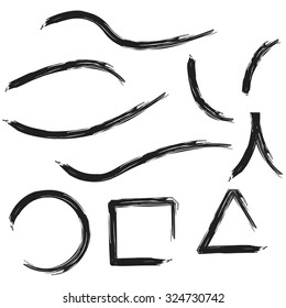 Artistic brush set