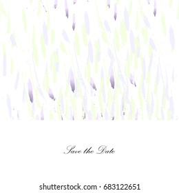 Artistic brush stroke universal card in pastel colors. Great for invitations, flyers, posters, brochures, banners, cards, covers, web, social media, wedding, postcards, home decor. Vector