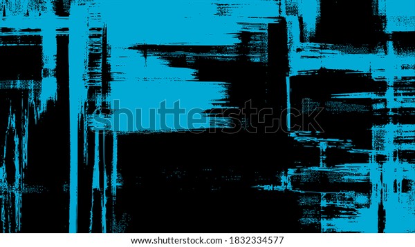 Artistic brush\
strokes, black and teal oil paint on canvas, cross hatching\
monochrome grungy vector\
background