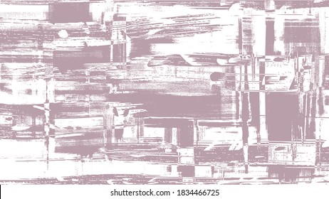 Artistic brush strokes, monochrome oil paint on canvas, cross hatching grungy vector background