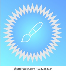 Artistic brush vector icon