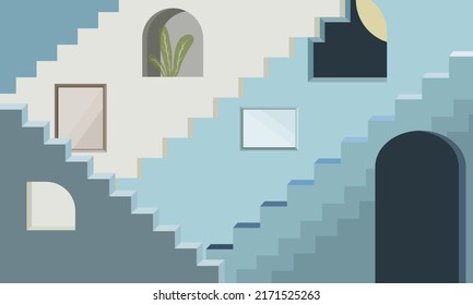 Fondo artístico de la construcción. Adecuado para la decoración de las paredes y la pintura. Ilustración del vector