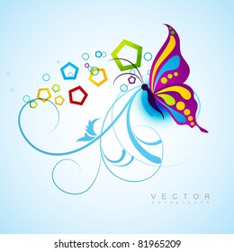 artistic butterfly vector design background