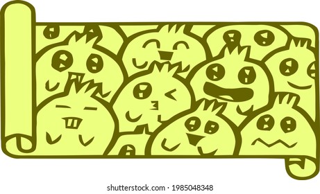 artistic Cartoon  for T ShirT, wall decoration, postcard or brochure cover design