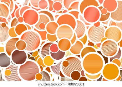 Artistic circle or ellipse with lines colorful shapes background abstract. Vector artwork.
