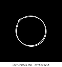 Artistic Circle Lines and Asymmetry Circle, Weaving Style, can use for Logo, Apps, Website, Contemporary Ornate, Frame Work, Copyspace, Icon, Symbol, Cover or Graphic Design Element. Vector 