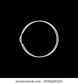 Artistic Circle Lines and Asymmetry Circle, Weaving Style, can use for Logo, Apps, Website, Contemporary Ornate, Frame Work, Copyspace, Icon, Symbol, Cover or Graphic Design Element. Vector 