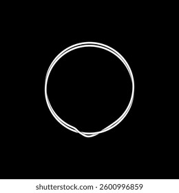 Artistic Circle Lines and Asymmetry Circle, Weaving Style, can use for Logo, Apps, Website, Contemporary Ornate, Frame Work, Copyspace, Icon, Symbol, Cover or Graphic Design Element. Vector 
