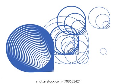 Artistic circles, bubbles, sphere or ellipses background pattern abstract. Vector illustration graphic.