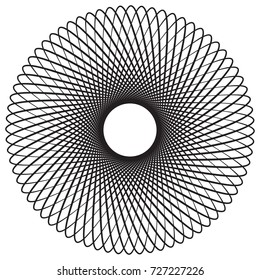 Artistic Circular Spiral Pattern Design