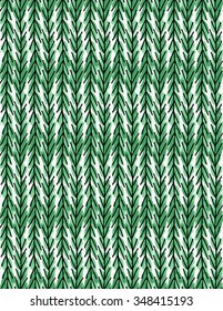 Artistic color brushed vertical green chevrons.Hand drawn with ink and marker brush seamless background.Abstract color splush and scribble design.