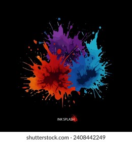 Fondo de salpicadura de tinta de color artístico