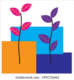 Artistic colorful flower theme background design