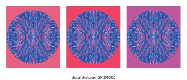 Artistic composition - Circles and squares