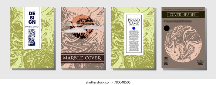 Artistic Cover Design. Cool Marble Texture Set. Futuristic Oil Paint Blue, Green, Yellow, Purple, Orange, Red Business Templates. Artistic Cover, Suminagashi Poster Design, Marble Texture.