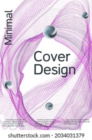 Künstlerisches Cover-Design.  Hintergründe für kreative Flüssigkeiten.  Sound-Flyer zum Erstellen von trendigen abstrakten Cover, Banner, Poster, Booklet.