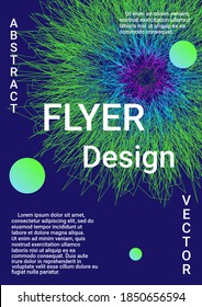 Artistic cover design. Modern abstract background.  Sound flyer to create trendy abstract cover, banner, poster, booklet.