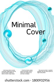 Artistic cover design. Modern design template.  Sound flyer to create trendy abstract cover, banner, poster, booklet.