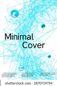 Artistic cover design. Modern design template.  Creative sound background with abstract gradient line.