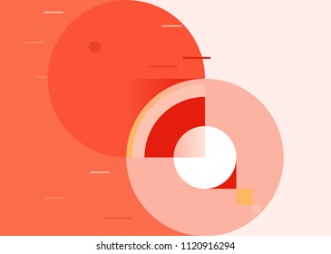 Artistic cover design. Orange Creative abstract color background. Trendy geometric pattern. Vertical. Vector EPS 10 cmyk