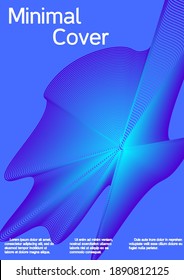 Diseño de cubiertas artísticas. Fondo creativo a partir de líneas abstractas para crear una portada abstracta, pancarta, afiche, folleto de moda.