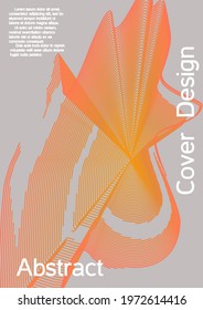 Artistic covers design. Creative background from abstract lines to create a fashionable abstract cover, banner, poster, booklet.