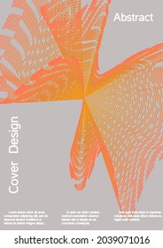 Artistic covers design. Creative background from abstract lines to create a fashionable abstract cover, banner, poster, booklet.
