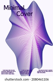 Diseño de cubiertas artísticas. Fondo creativo a partir de líneas abstractas para crear una portada abstracta, pancarta, afiche, folleto de moda.