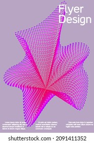 Künstlerisches Cover Design. Kreativer Hintergrund aus abstrakten Linien, um ein modisches abstraktes Cover, Banner, Poster, Booklet zu erstellen.