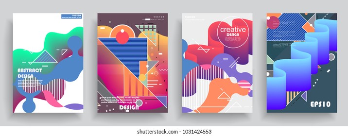 Artistic covers design. Creative colors backgrounds. Trendy futuristic design Artistic covers design. Creative colors backgrounds. Trendy futuristic design