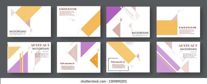 Artistic covers design. Creative colors backgrounds. Trendy futuristic design