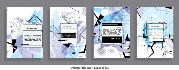 Artistic covers design. Creative colors backgrounds. Trendy futuristic design