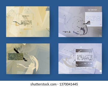 Artistic covers design. Creative colors backgrounds. Trendy futuristic design