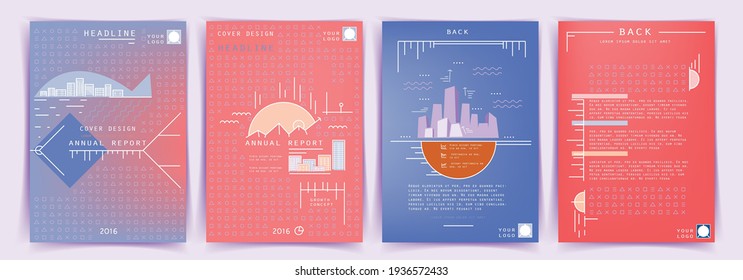 Diseño de cubiertas artísticas. Fondos de colores creativos. Diseño futurista de moda