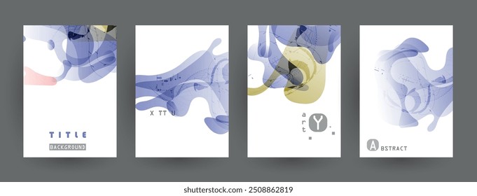 Artistic covers design. Creative colors backgrounds. Trendy futuristic design